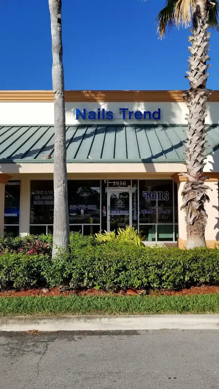 The Nails Trend storefront at 3956 Northlake Blvd with its blue sign and walk-ins welcome door